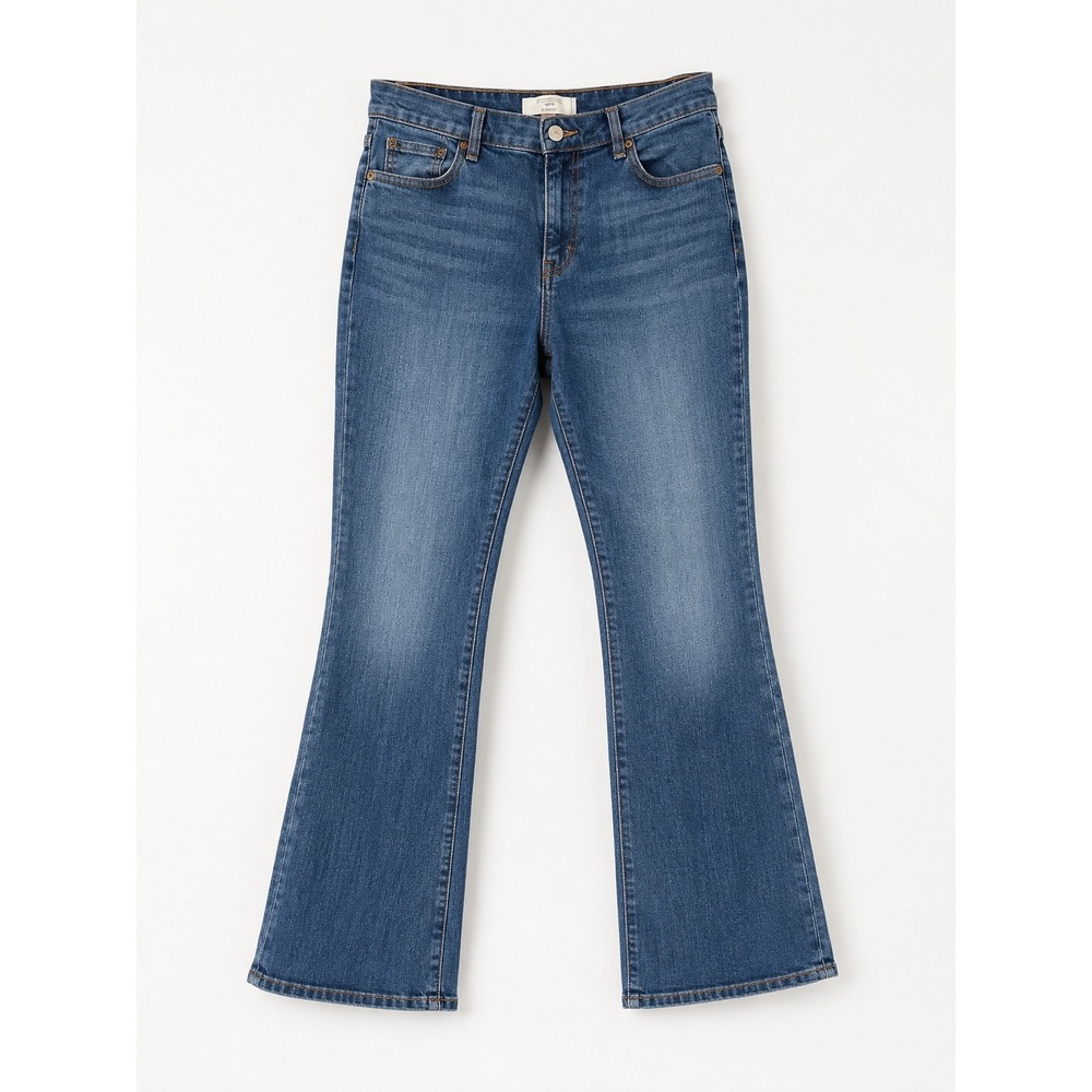Levis Womens 515 Jeans 14 Medium Cotton Blue Bootcut Mid Rise Stretch Denim